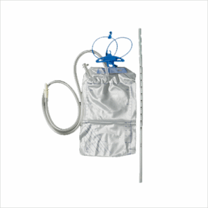 Abdominal drainage set