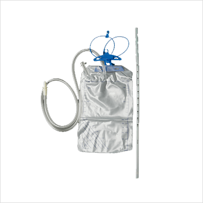 Abdominal drainage set